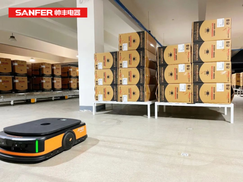 集成灶十大品牌帅FB体育 FB体育平台丰电器智能搬运AGV助力工厂物流自动化(图5)