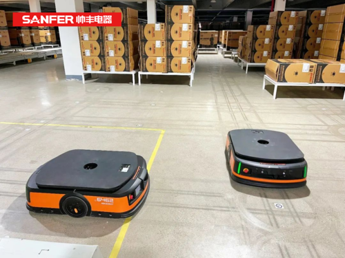 集成灶十大品牌帅FB体育 FB体育平台丰电器智能搬运AGV助力工厂物流自动化(图4)