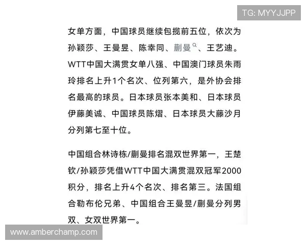 乒乓球意识排行榜揭晓杭州乒乓球队荣获第二名的背后故事